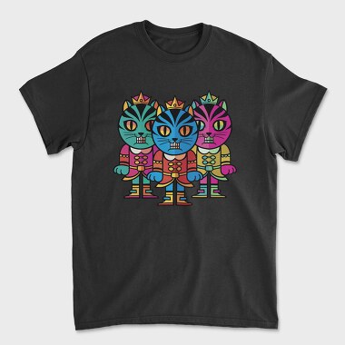 Cat Nut Cracker, Unisex Men's T-Shirt