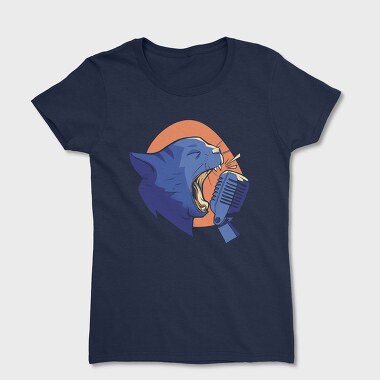 Cat Scream Mic, Women's T-Shirt