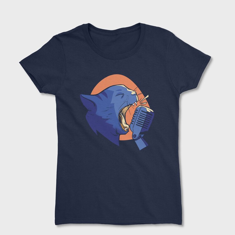 Cat Scream Mic, Women's T-Shirt