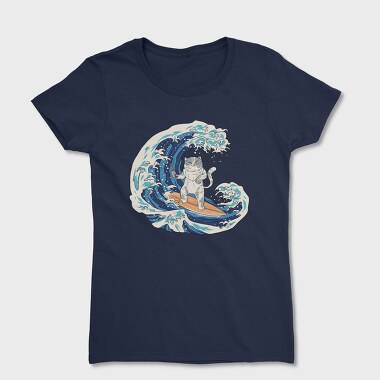 Cat Sushi Wave, Women's T-Shirt