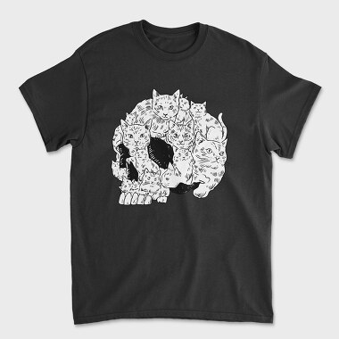 Cats Skull, Unisex Men's T-Shirt