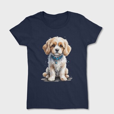 Cavachon Dog Watercolor, Women's T-Shirt