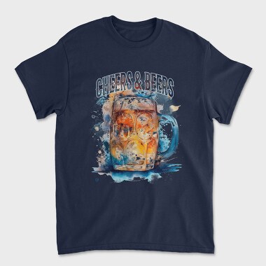 Cheers and Beers, Unisex Men's T-Shirt