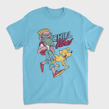 Chill Vibes Hipster, Unisex Men's T-Shirt