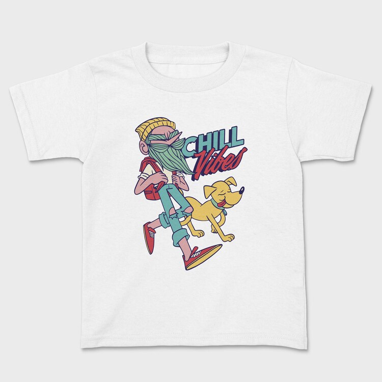 Chill Vibes Hipster, Kids' T-Shirt