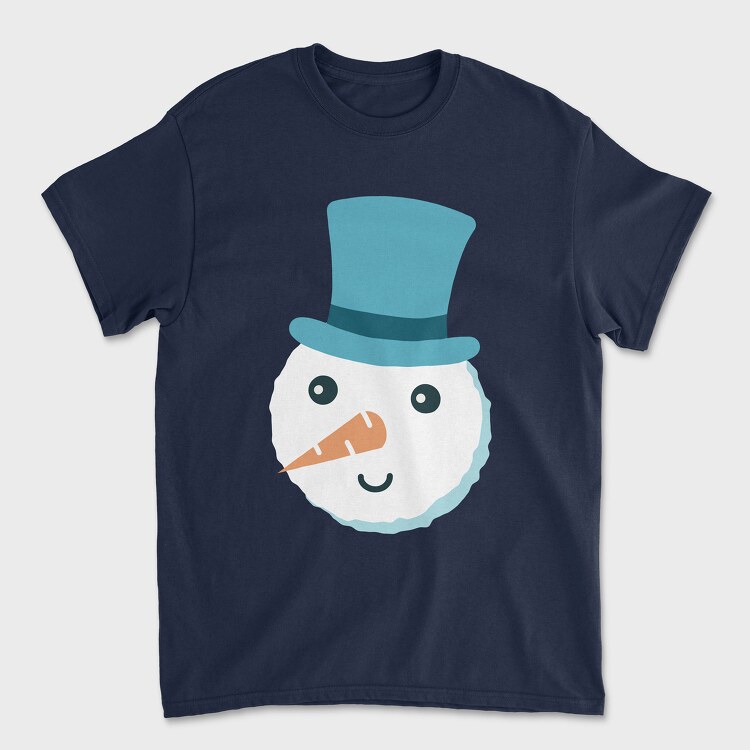 Christmas Snowman Faces 5, Унисекс Мъжка Тениска