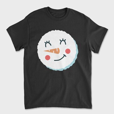 Унисекс Мъжка Тениска, Christmas Snowman Faces 8