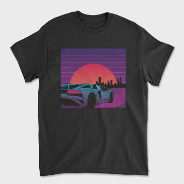 City Vaporwave 2, Unisex Men's T-Shirt
