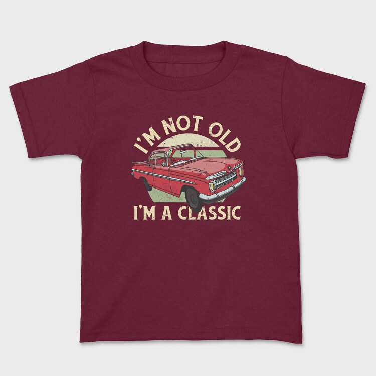 Classic Car Not Old, Kids' T-Shirt