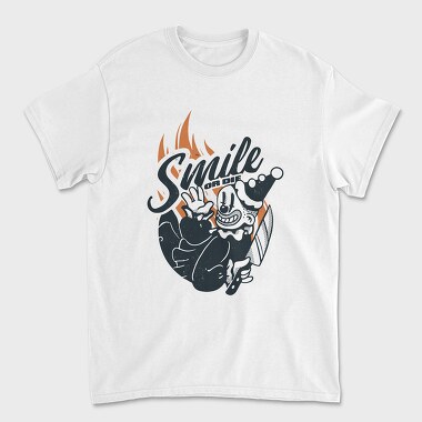 Clown Smile or Die, Унисекс Мъжка Тениска