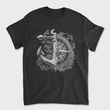 Compass Anchor, Unisex Men's T-Shirt