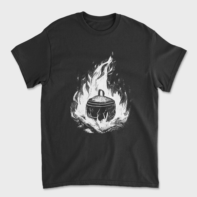 Cooking Pot Campfire, Unisex Men's T-Shirt