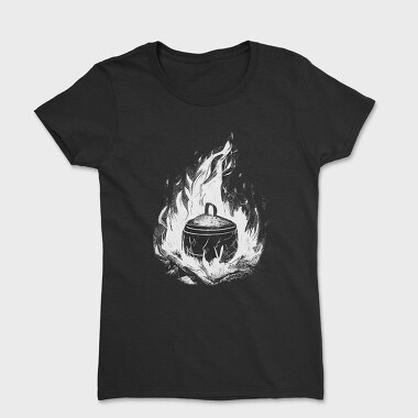 Cooking Pot Campfire, Women's T-Shirt