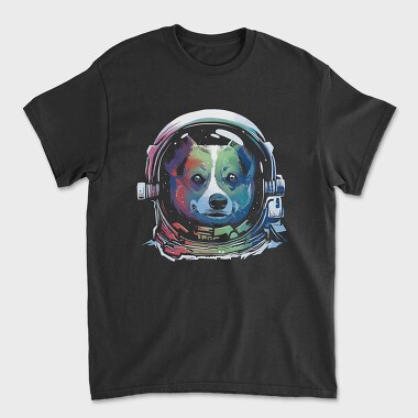 Corgi Space Rainbow, Unisex Men's T-Shirt