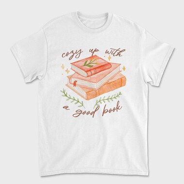Cozy Up With a Good Book, Unisex Men's T-Shirt