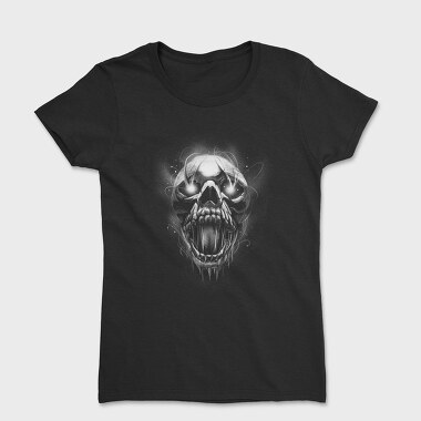 Creepy Skull Light Monochrome, Women's T-Shirt