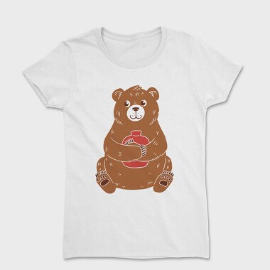 Cute Hot Water Bear, Women's T-Shirt