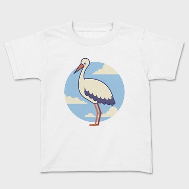 Cute Stork, Kids' T-Shirt