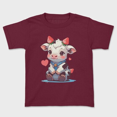 Cute Strawberry Cow, Детска Тениска