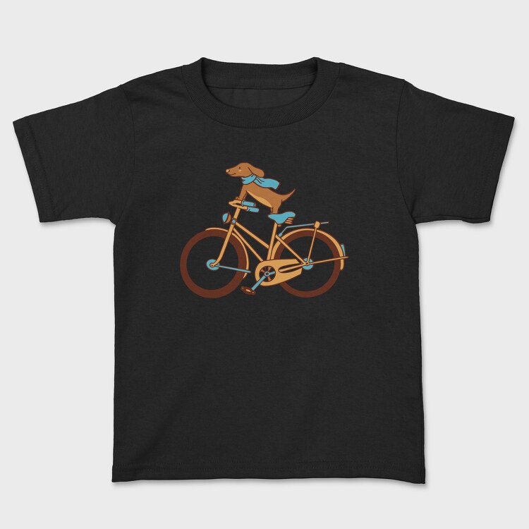 Dachshund Dog Bike, Детска Тениска