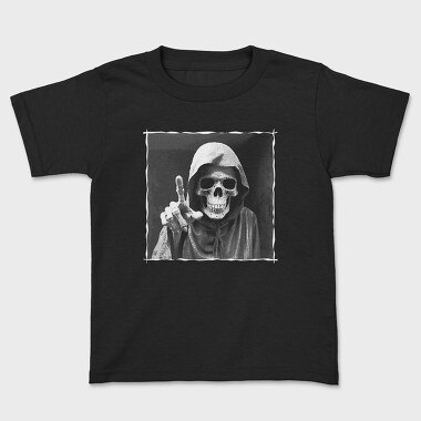 Death Pointing Finger, Kids' T-Shirt