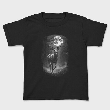 Deer Monochrome, Kids' T-Shirt