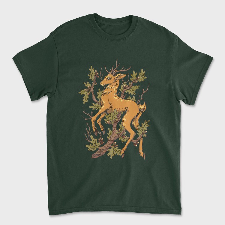 Deer Oak, Унисекс Мъжка Тениска