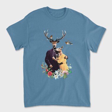 Deers Couple, Unisex Men's T-Shirt
