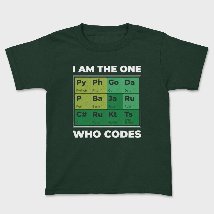 Developer Periodic Table, Детска Тениска