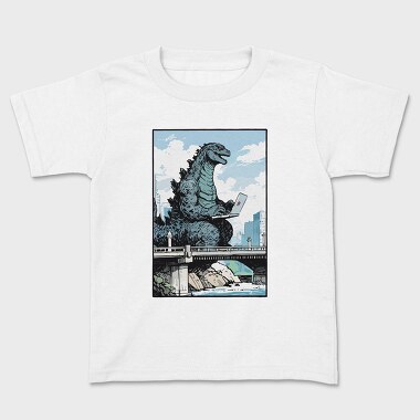 Dinosaur Working, Kids' T-Shirt