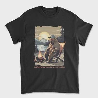 Discover Adventure and Peace in Every Trail, Unisex Men's T-Shirt