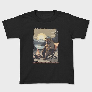 Discover Adventure and Peace in Every Trail, Kids' T-Shirt