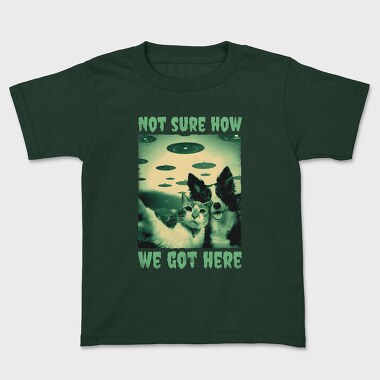 Dog and Cat Ufo, Kids' T-Shirt