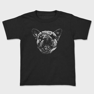 Dog Blindfold Portrait, Kids' T-Shirt