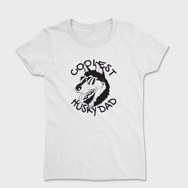 Dog Husky Dad, Women's T-Shirt