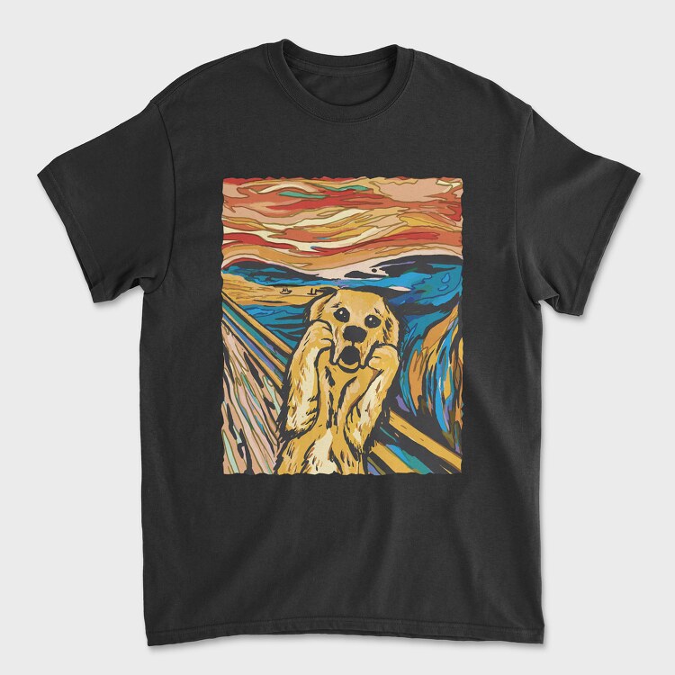 Dog Scream, Unisex Men's T-Shirt