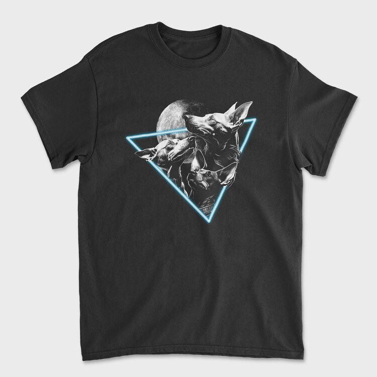 Dogs & Moon, Unisex Men's T-Shirt