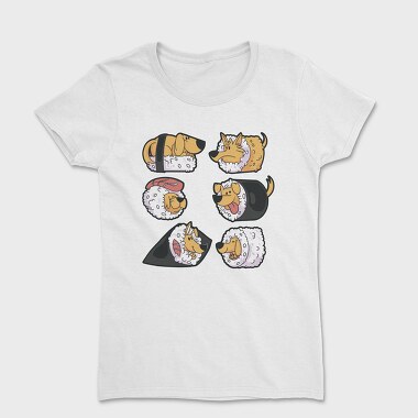 Women's T-Shirt, Dogs Sushi