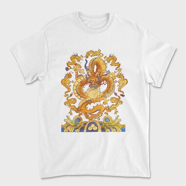 Unisex Men's T-Shirt, Dragon Traditional