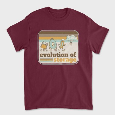 Evolution of Storage Vintage, Unisex Men's T-Shirt