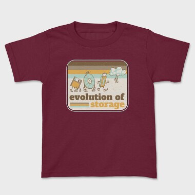 Evolution of Storage Vintage, Kids' T-Shirt