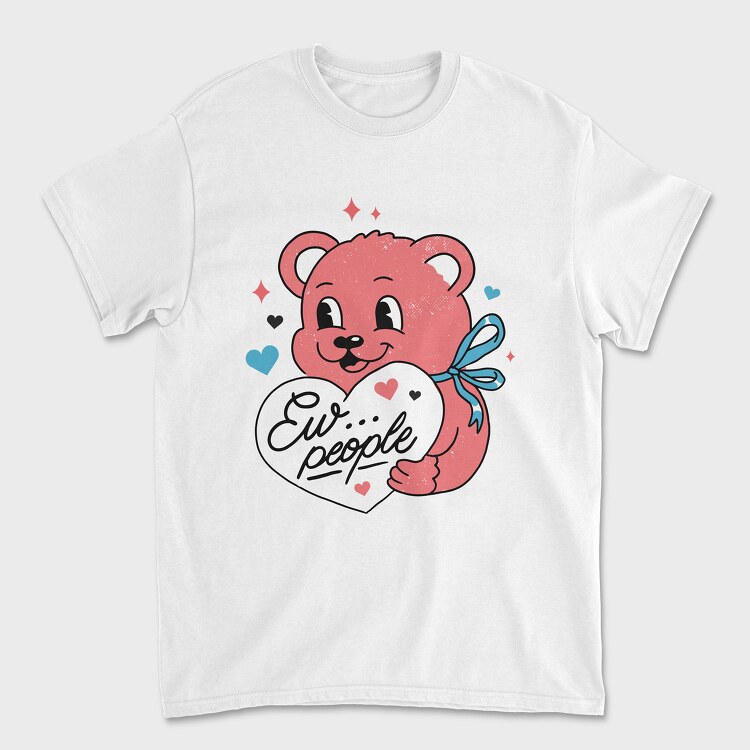 Ew People Pink Teddy, Унисекс Мъжка Тениска