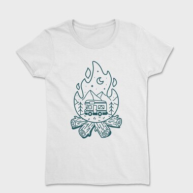 Fireplace Caravan, Women's T-Shirt