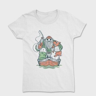 Fisherman and Dog, Women's T-Shirt