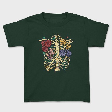 Flowers and Mushrooms, Kids' T-Shirt