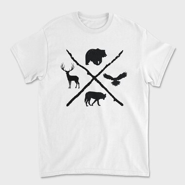 Forest Animals, Unisex Men's T-Shirt
