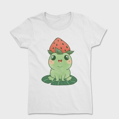 Frog Cute Strawberry, Women's T-Shirt