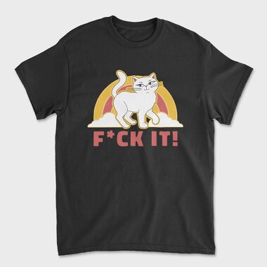Fuck It Cat, Unisex Men's T-Shirt
