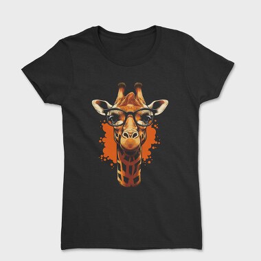 Giraffe With Glasses, Women's T-Shirt