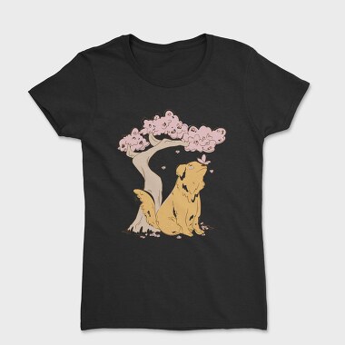 Golden With Butterfly, Women's T-Shirt